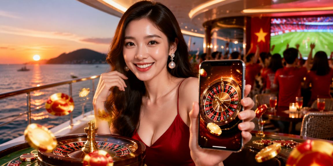 Người chơi trải nghiệm roulette trực tuyến tại Vũng Tàu với ly cà phê Việt Nam